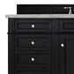 James Martin Vanities Brittany 60" Single Bathroom Vanity in Black Onyx with 3 cm Eternal Jasmine Pearl Silestone Top, Rectangular Sink and FreePower Wireless Charger, , large