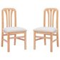 Linon Home Decor Pamela Side Chair in Natural (Set of 2), , large
