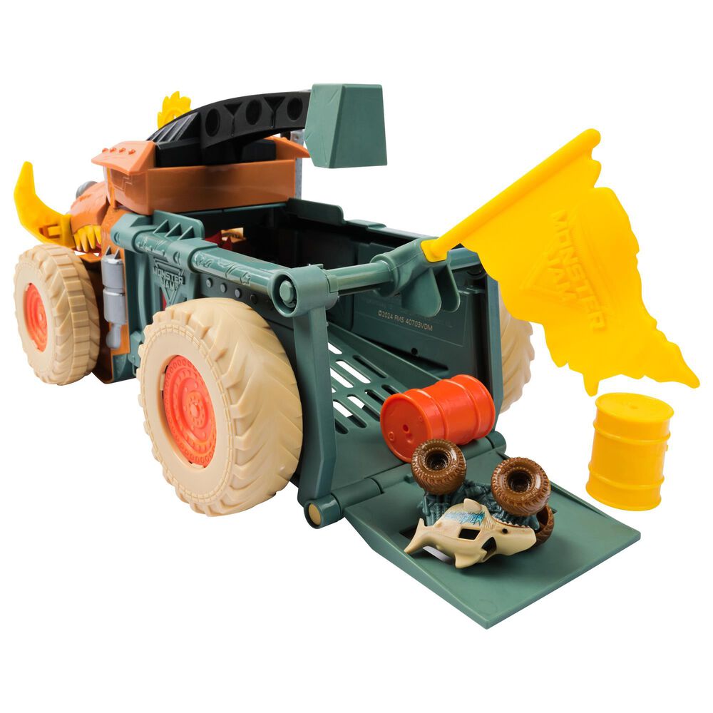 Monster Jam Mini Jam Megalodon Mad Hog Chomper Truck Play Set, , large