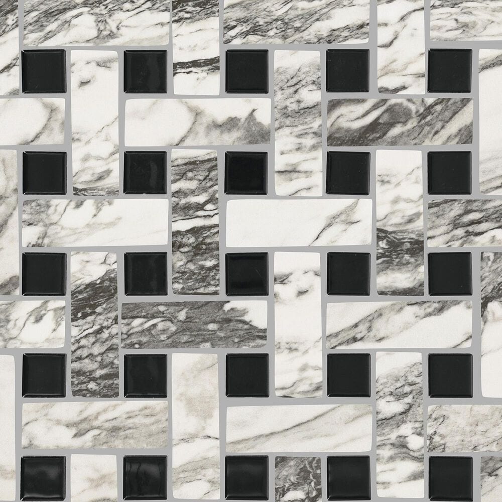 Dal-Tile Divinium Calypso 13-1/8&quot; x 13-1/8&quot; Ceramic Mosaic Sheet, , large