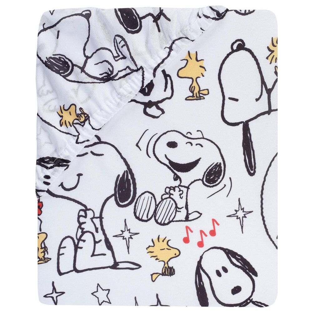 Lambs and Ivy Snoopy Love 3-Piece Crib Bedding Set in White, , large