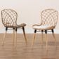 Baxton Studio Sabelle Side Chair in Natural Brown and Greywashed (Set of 2), , large