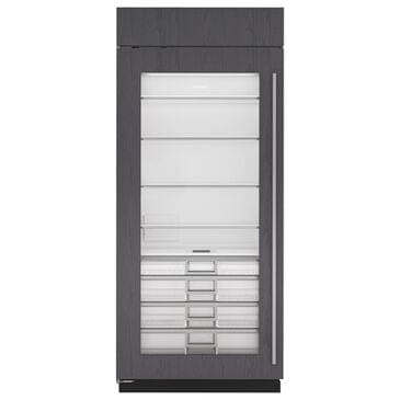 Sub Zero 22.9 Cu. Ft. Classic Left Hinge Built-In Refrigerator with Glass Door and in Panel Ready, , large