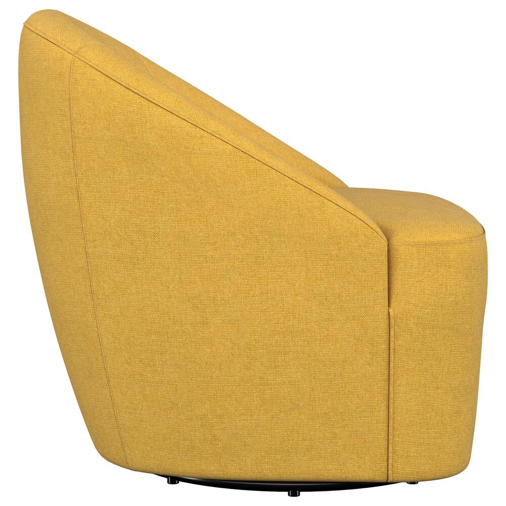 Coaster Leon Swivel Chair in Mustard Yellow, , large