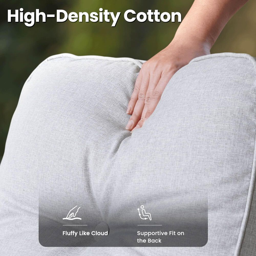 HOMLUX 6-Piece Patio Conversation Set in Gray, , large