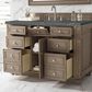 James Martin Vanities Bristol 48" Single Bathroom Vanity in Whitewashed Walnut with 3 cm Parisien Bleu Quartz Top and Rectangular Sink, , large