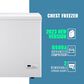 HOMLUX 4 Cu. Ft. 21" Chest Freezer with 2 Removable Baskets in White, , large