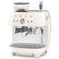 Smeg Espresso Manual Coffee Machine with Grinder in Cream, , large