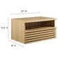 Modway Render 1 Drawer and Shelf Wall Mount Nightstand in Oak, , large