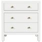 Butler Specialty Company Nora 3 Drawer Nightstand in Smooth White, , large