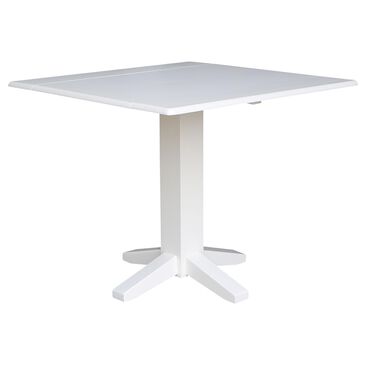 International Concepts 36" Drop Leaf Dining Table in White, , large