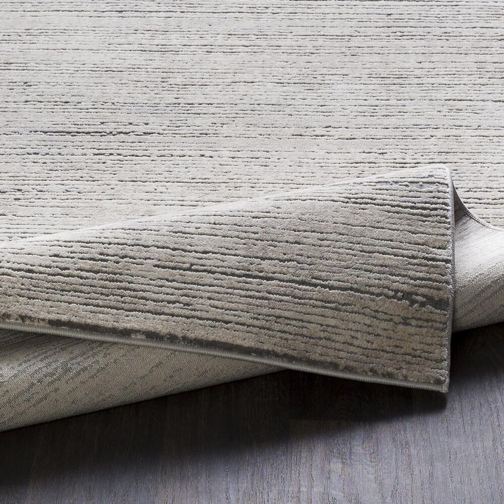 Surya Tibetan TBT-2308 2&#39;7&quot; x 7&#39;6&quot; Khaki, Taupe and Gray Runner, , large