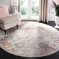 Safavieh Madison MAD611F 11" Round Grey and Gold Area Rug, , large