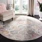 Safavieh Madison MAD611F 11" Round Grey and Gold Area Rug, , large