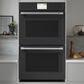 Cafe 2-Piece Kitchen Package with Matte Black 30" Smart Built-In Convection Double Wall Oven and Stainless Steel 36" Electric Cooktop, , large