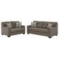 Ashley Mahoney Stationary Sofa and Loveseat Set in Chocolate, , large