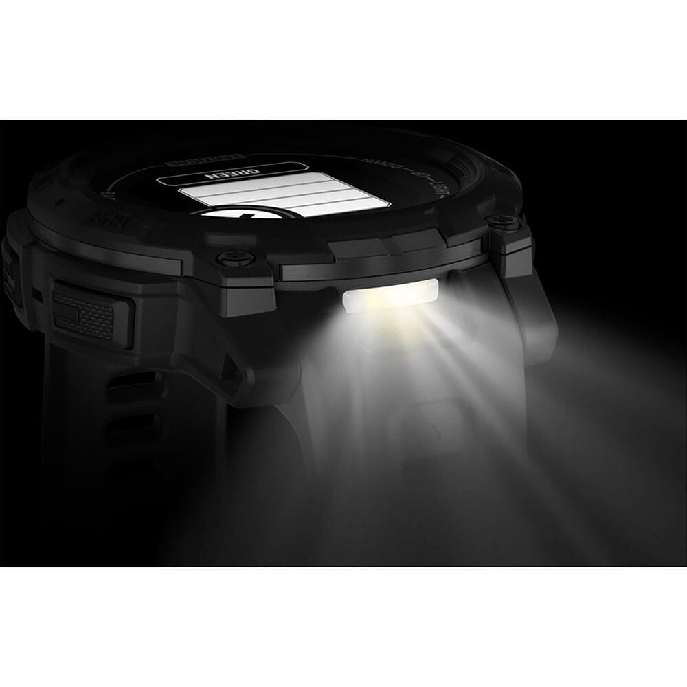 Garmin Instinct 3 Tactical Edition Solar Smartwatch 45mm Case with Silicone Sport Band in Black, , large