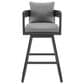 Blue River Menorca Patio Swivel Bar Stool in Dark Gray, , large