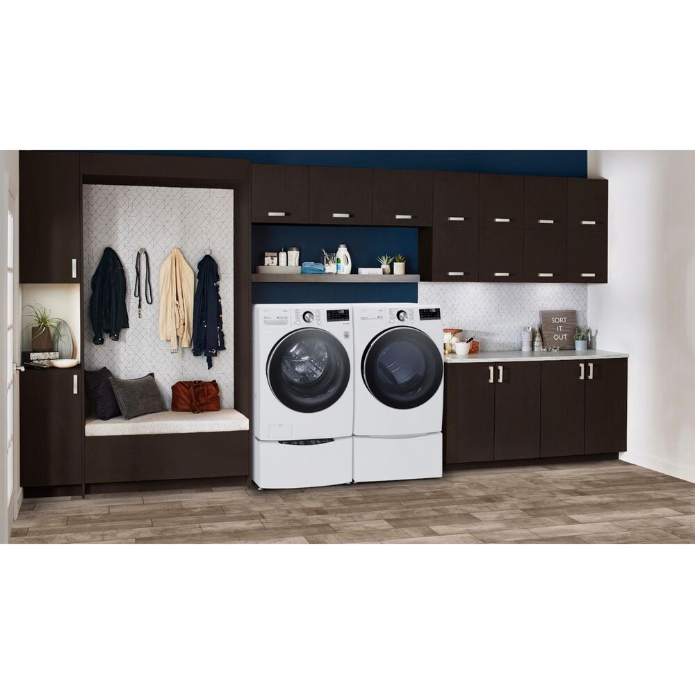 LG 5.0 Cu. Ft. Front Load Washer with TurboWash 360 in White, , large