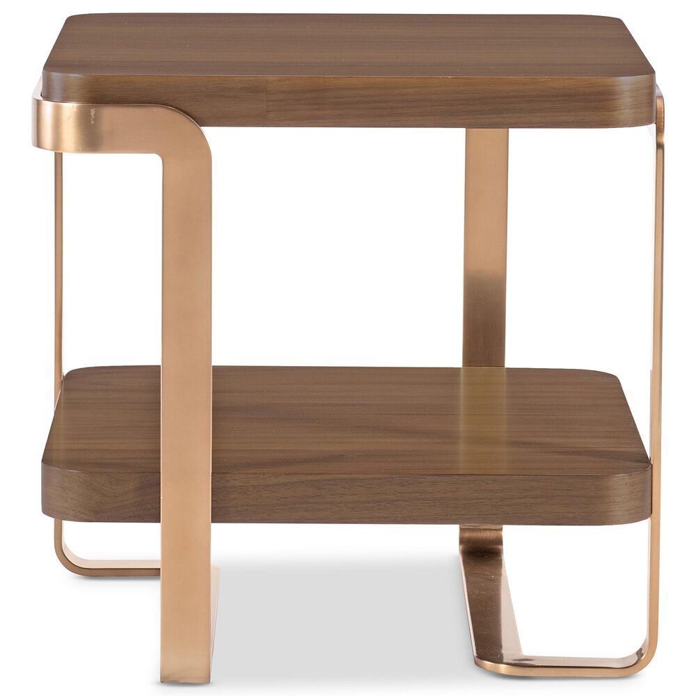 Hooker Furniture Eleana End Table in Light Caramel and Sunlit Bronze, , large