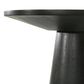 HOMLUX 22"W Round End Table with Natural Wood Grain in Ebony Black, , large