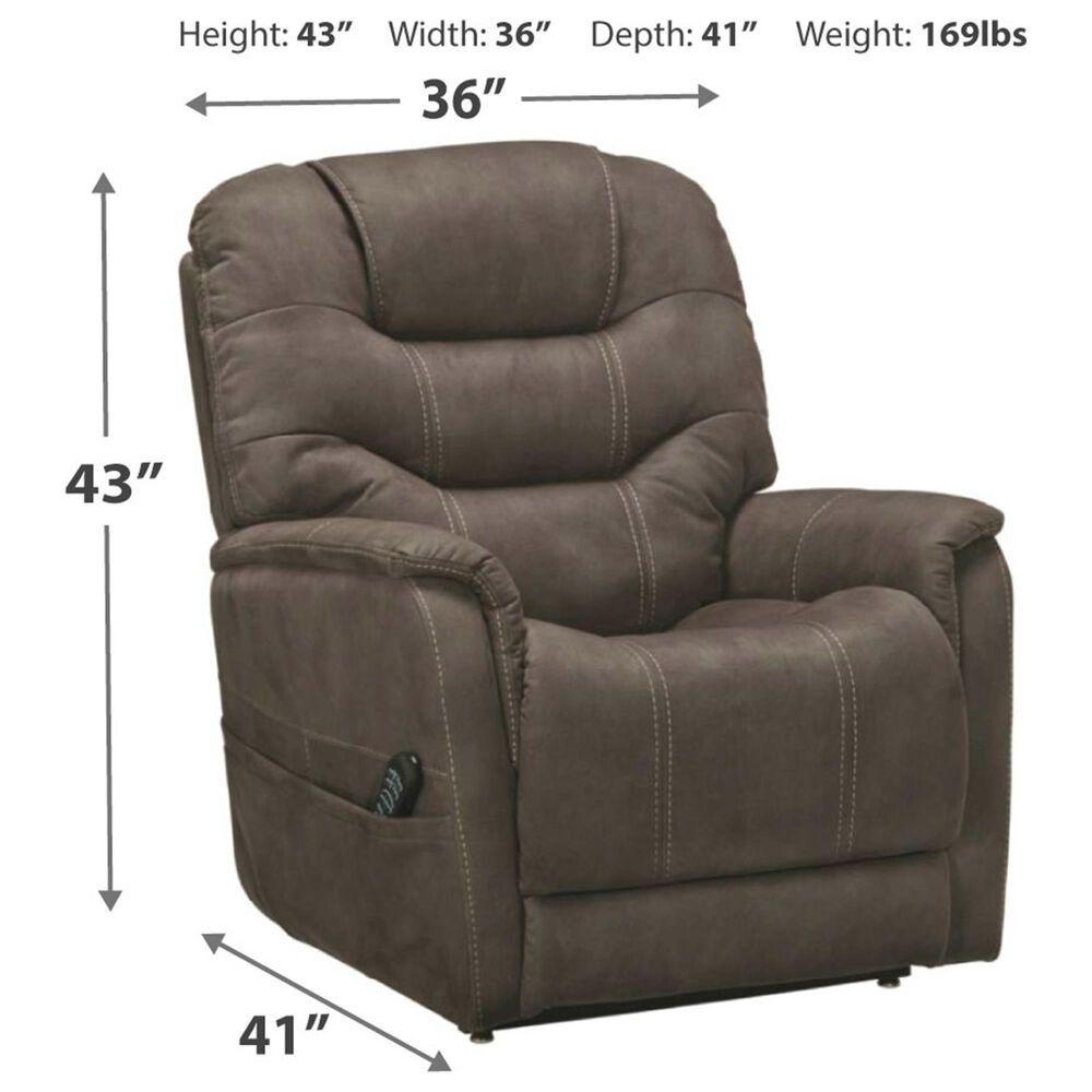 Signature Design by Ashley Ballister Power Lift Recliner with Power Headrest and Lumbar in Espresso, , large