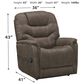 Signature Design by Ashley Ballister Power Lift Recliner with Power Headrest and Lumbar in Espresso, , large