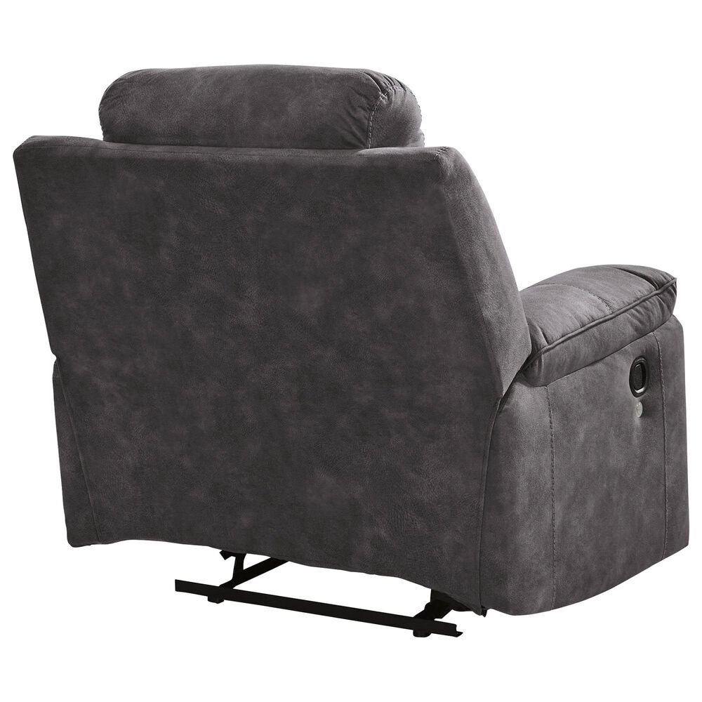 Ashley Brysonview Manual Zero Wall Recliner in Charcoal, , large