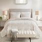 Hampton Park Gia Back Print Long Fur 2-Piece Twin/Twin XL Comforter Mini Set in Blush, , large