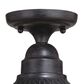Vaxcel Outland 1-Light Outdoor Semi Flush in Aged Iron and Light Gold, , large