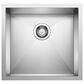 Blanco Precision 19" R0 Single Bowl Kitchen Sink in Satin Polished, , large