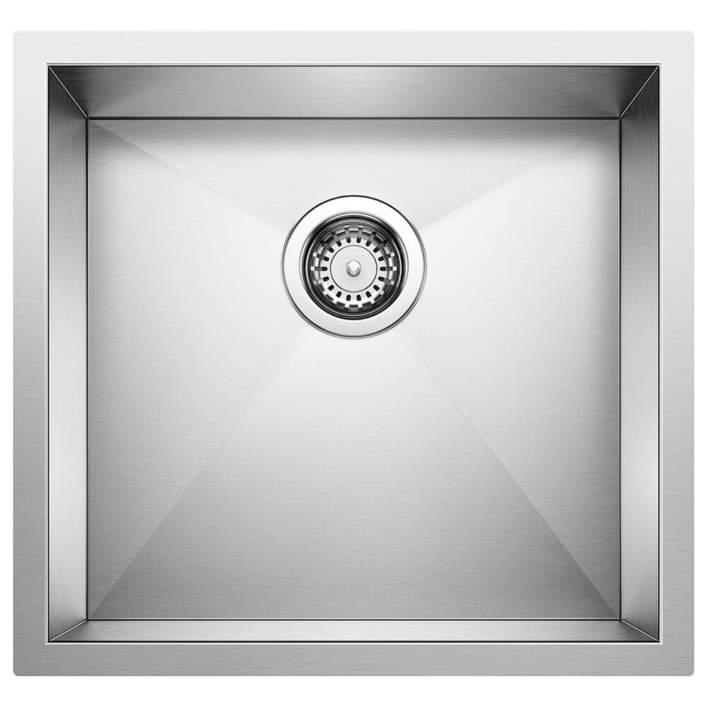 Blanco Precision 19" R0 Single Bowl Kitchen Sink in Satin Polished, , large