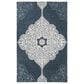 Safavieh Micro-Loop 5" x 8" Grey and Navy Area Rug, , large