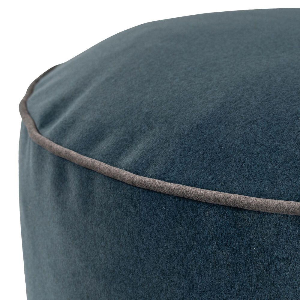 Howard Elliott Qiviut Foot Pouf in Royal, , large