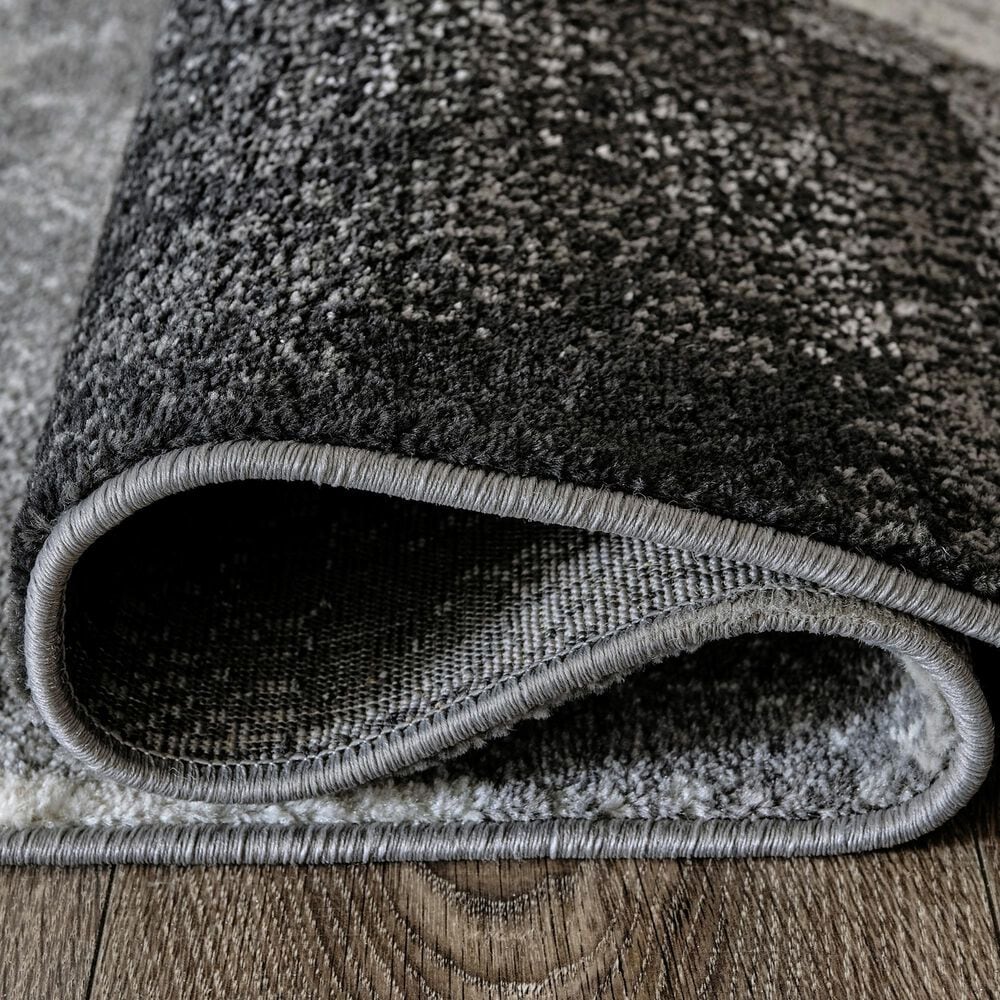 Ashley Brycebourne 5&#39;3&quot; x 7&#39;7&quot; Black, Cream and Gray Area Rug, , large
