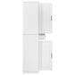 HOMLUX HOMLUX 71" Tall Kitchen Pantry Cabinet with 3 Pull Out Cabinet Organizers, Farmhouse Embossed Texture Storage Cabinet with 6 Door Shelves, 2 Drawers, Freestanding Cupboard for Kitchen, Dining Room White, , large