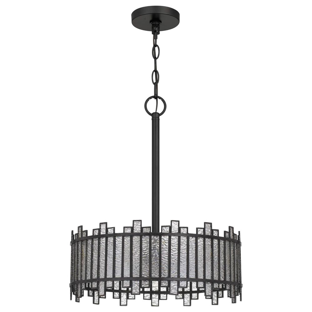 Quoizel Hartman 3-Light Pendant in Matte Black, , large