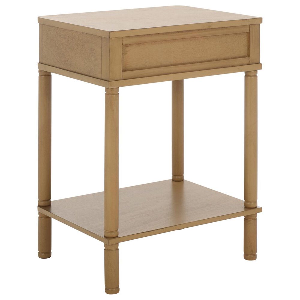 Safavieh Thurston 1-Drawer End Table in Desert Brown, , large