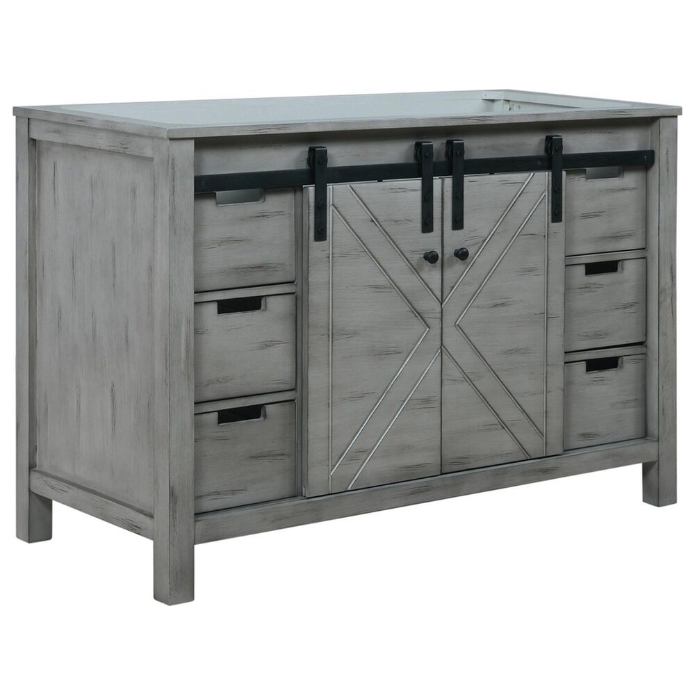 Lexora Home Marsyas 48" Single Bathroom Vanity Cabinet Only in Ash Grey, , large