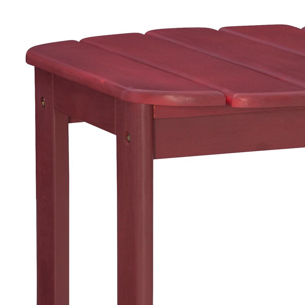 Linon Home Decor Adirondack End Table in Red, , large