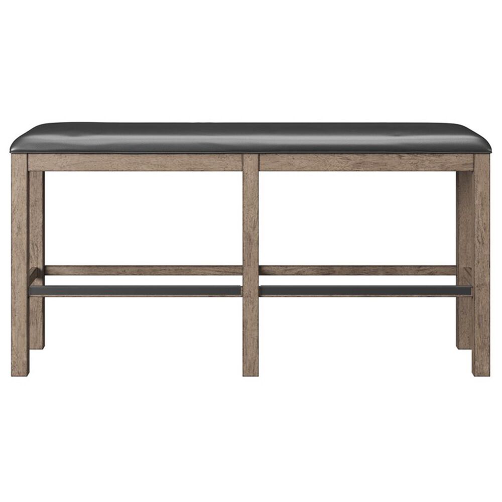 Golden Wave Furniture Benton 6-Piece Rectangular Dining Set in Pecan Brown, , large
