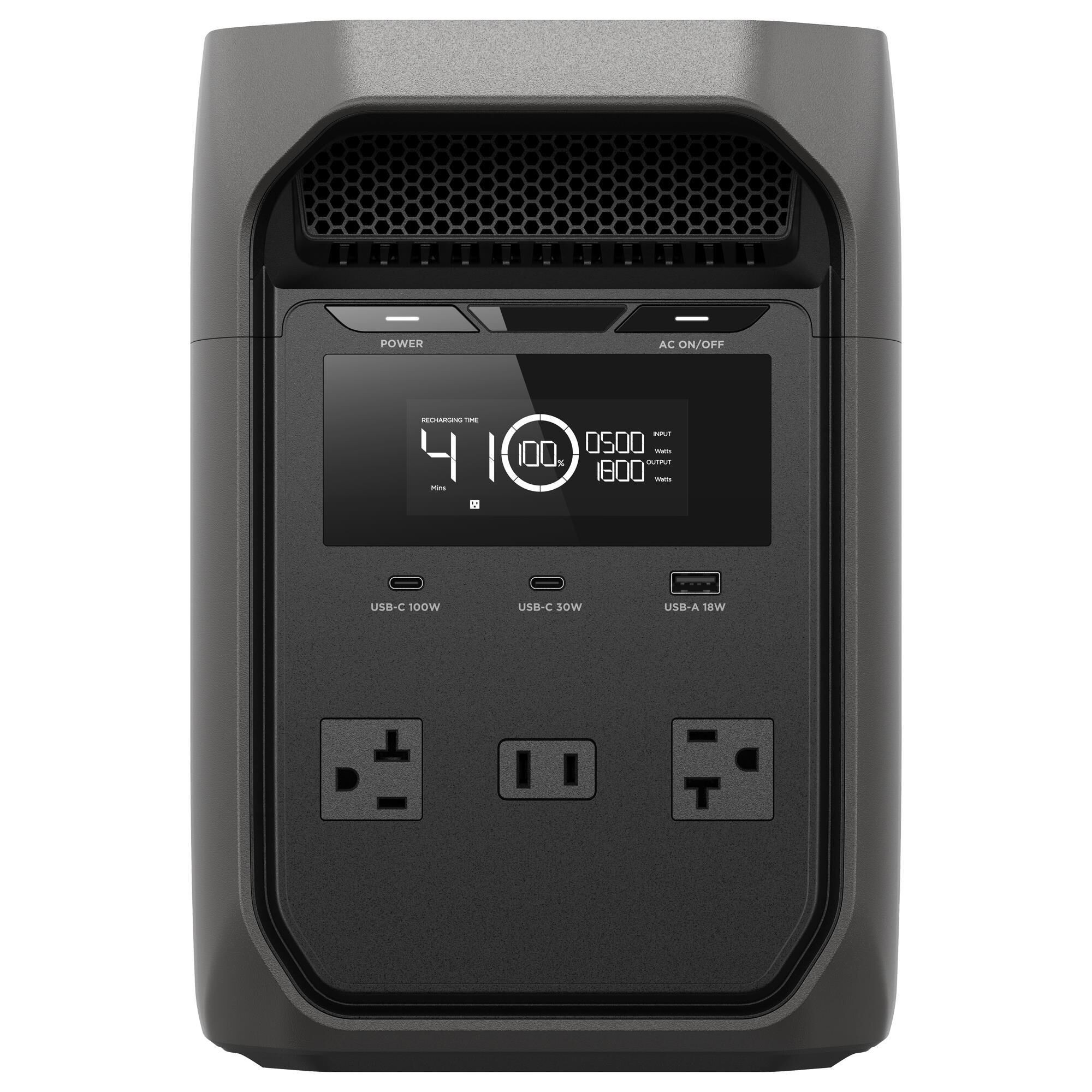 EcoFlow Delta 3 Classic Portable Power Station in Dark Gray