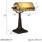 Timberlake Tiffany Style Bankers Lamp with LED Bulb in Black, , large