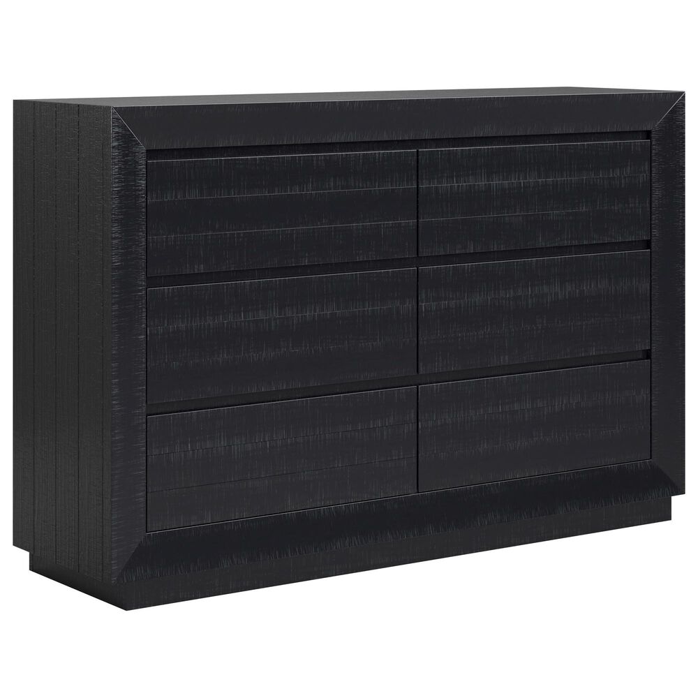 Ashley Londer 6-Drawer Dresser in Black, , large