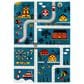 Safavieh Carousel 5"3" x 7"6" Blue and Beige Kid Rug, , large