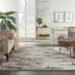 Nourison Tangra TNR03 7"10" x 9"10" Grey and Multicolor Area Rug, , large