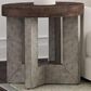 Bassett Mirror Company Nova End Table in Charcoal Oak, , large