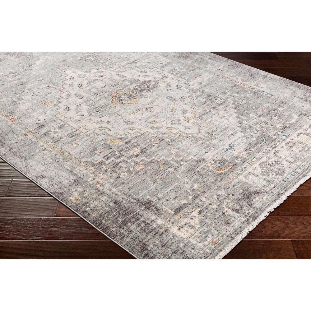 Surya Presidential PDT-2311 Dusty Sage, Gray, Charcoal, Ivory, Wheat, Ice Blue, Blue, Light Olive, Saffron and Orange 11&#39;6&quot; x 15&#39;6&quot; Area Rug, , large
