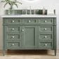 James Martin Vanities Brittany 48" Single Bathroom Vanity in Smokey Celadon with 3 cm Arctic Fall Solid Surface Top and Rectangular Sink, , large