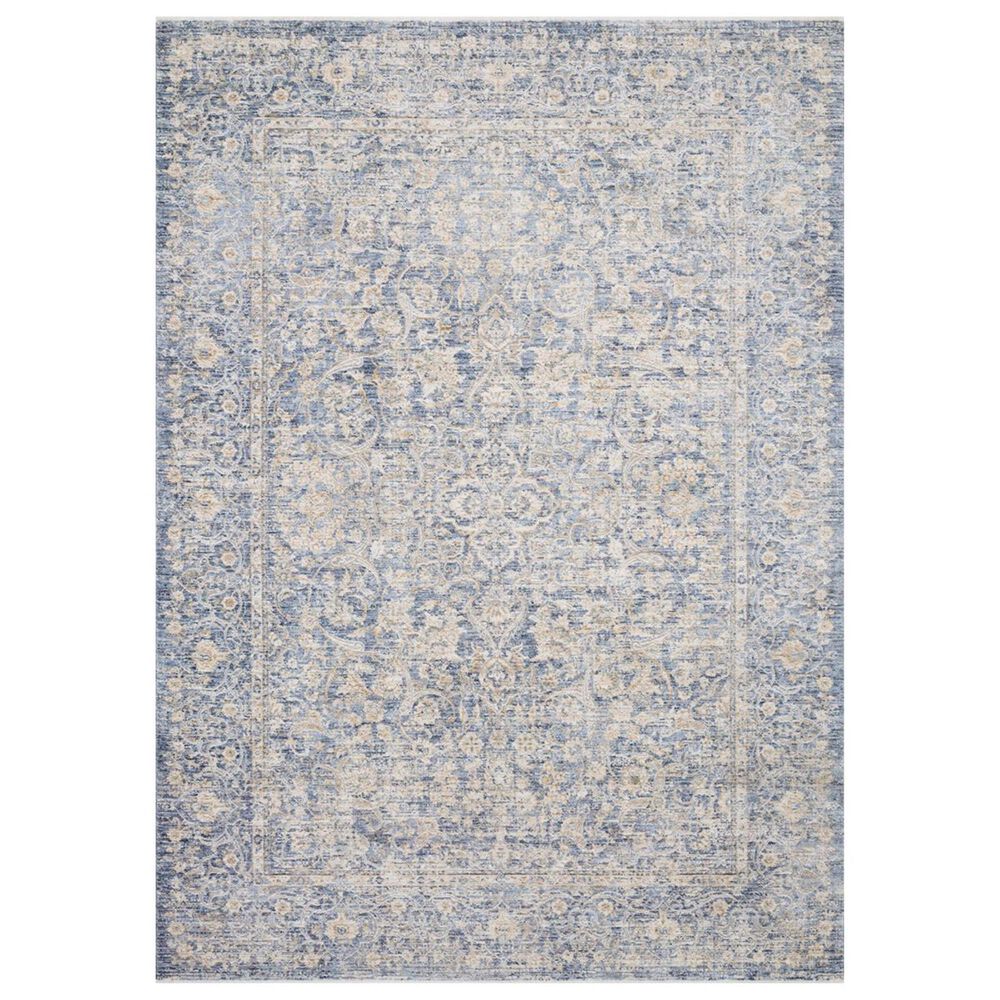 Loloi Pandora PAN-01 7"10" x 10"6" Blue and Gold, , large